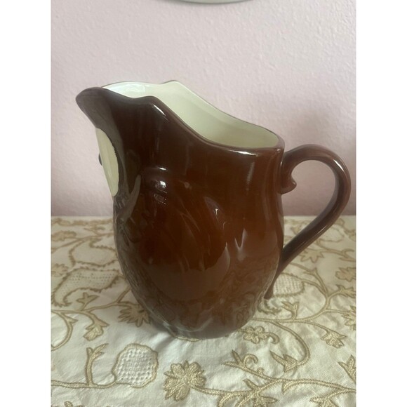 2009 Tag Ceramic Owl Pitcher - Picture 4 of 5